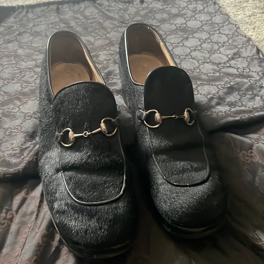 Gucci Pony skin loafers , vintage from 1996 Tom Ford Collection. Size 9